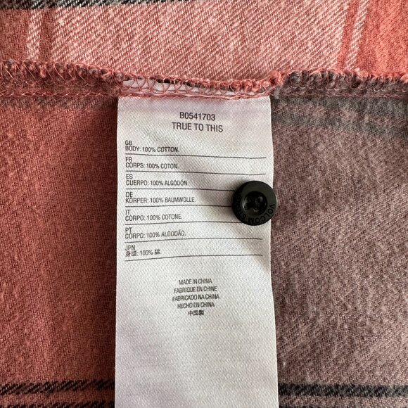 Volcom Women’s Plaid Flannel Button-Down Shirt - Picture 8 of 9